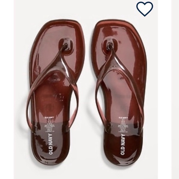 Old Navy Brown Jelly Flip Flops Size 8